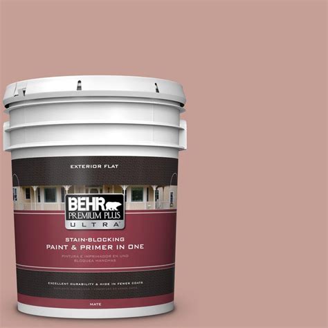 Behr Premium Plus Ultra 5 Gal S170 4 Retro Pink Flat Exterior Paint