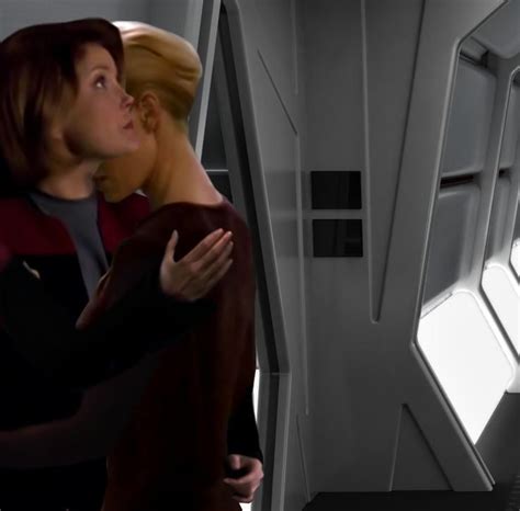 Star Trek Voyager Kathryn Janewayseven Of Nine 7 By Alvarojane On