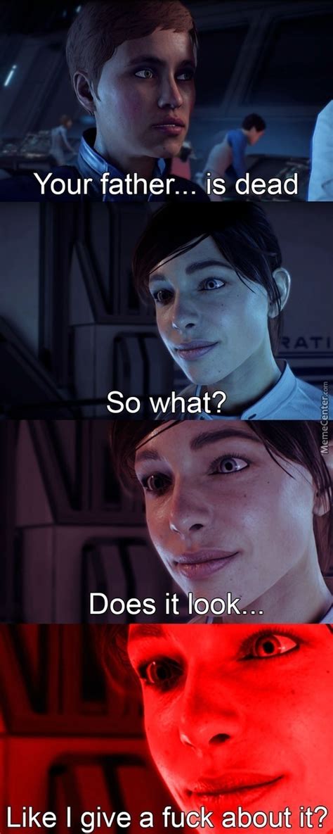 It S All About That Stare Mass Effect Andromeda Know Your Meme