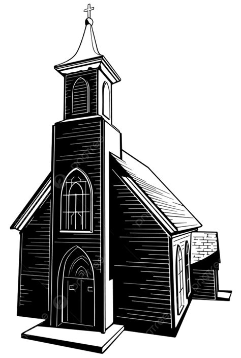 Church Clipart Black And White