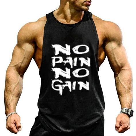 Tank Top Men Bodybuilding And Fitness Muscle Tops Sleeveless First 4