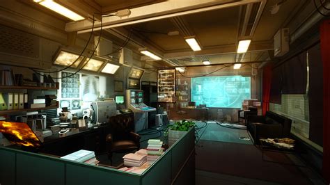 indoors futuristic deus  screenshots  rays office