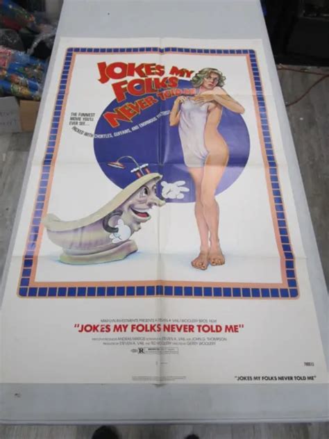 Vintage Original Movie Theater Poster Jokes My Folks Never