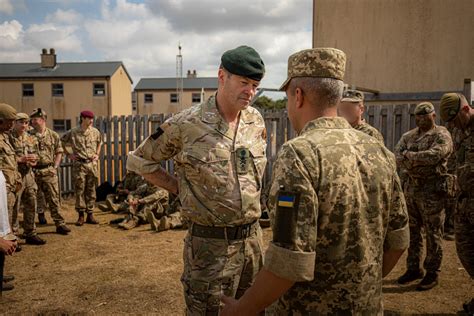 Chief Of The General Staff Visits Ukrainian Training The British Army