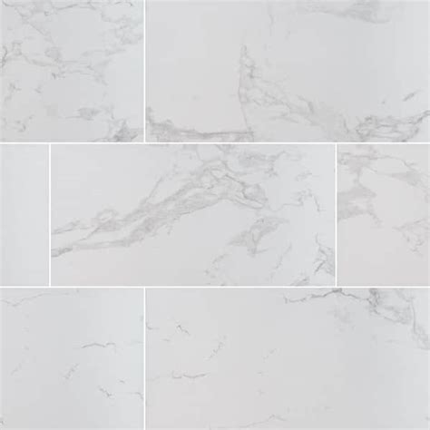 Msi Pavia Carrara In X In Polished Porcelain Floor And Wall Tile Sq Ft Case