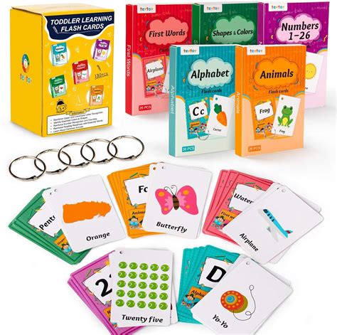 Teytoy Multi Flash Cards Set Early Learning Abc Flash Cards