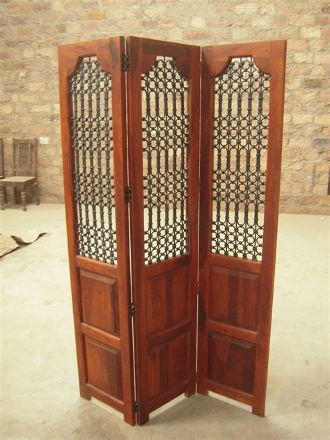 Traditional Indian Wooden Carved Screen | Indian Wooden Panel Screen ...