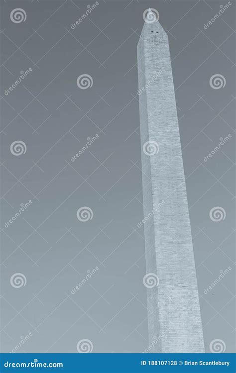 Washington Monument Tall Obelisk In National Mall Washington Dc