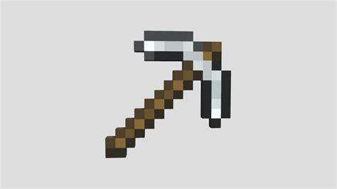Minecraft Iron Pickaxe Download Free 3d Model By Cove989 77d7cb9