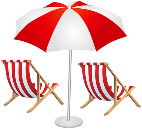 Beach Chairs And Umbrella PNG Clip Art Image Png Casimages Com