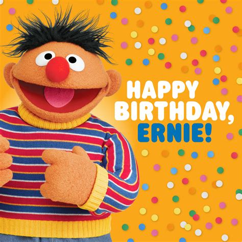 Sesame Street Happy Birthday Ernie We Re Awfully Fond