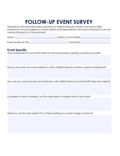 25 Event Feedback Survey Templates In Pdf Doc