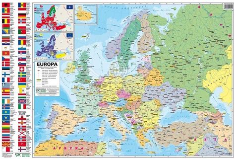 Europa Mapa PodrĘczna Dwustronna Fizpol