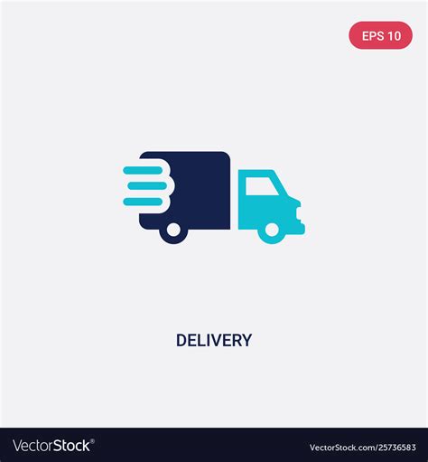 Two Color Delivery Icon From Delivery Royalty Free Vector