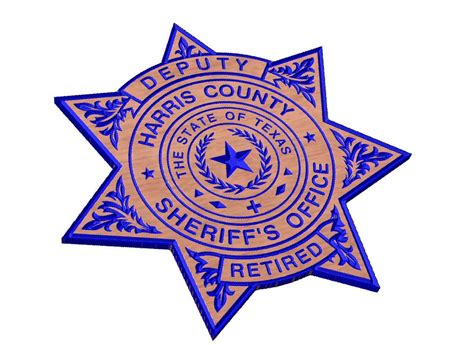 Harris County Deputy Sheriff Badge Svg Etsy