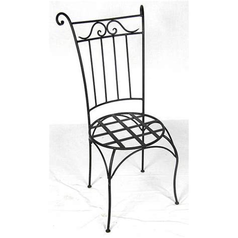Shop Handmade Wrought Iron Wing Back Chair Morocco Free Shipping