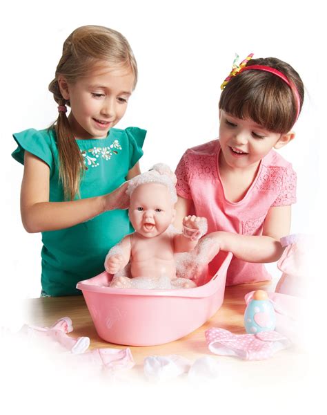 Melissa & doug mine to love baby doll bathtub and accessories set (6pc). JC Toys La Newborn Realistic Baby Doll Bathtub Gift Set ...