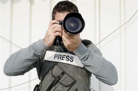 Professional Photojournalist Stock Image Image Of Photograph News