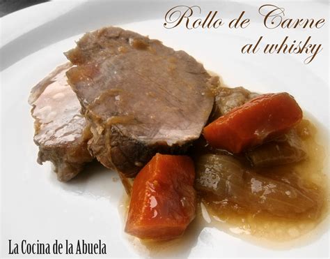 Rollo De Carne Al Whisky