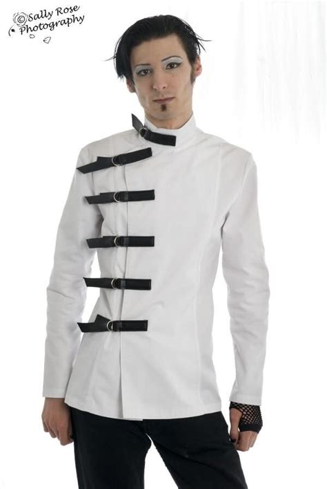 Mens Medical Style Buckle Jacket Supernal Clothing Goth