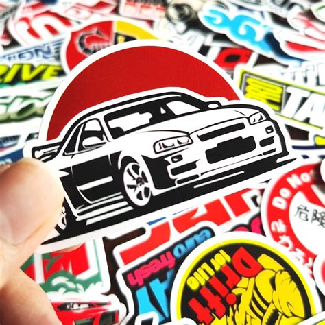 Random Sticker Pack Jdm Brands Cars Logos Aftermarket Etsy