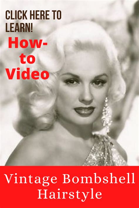 How To Diy Vintage Bombshell Hairstyle Like Old Hollywood Starlets Of