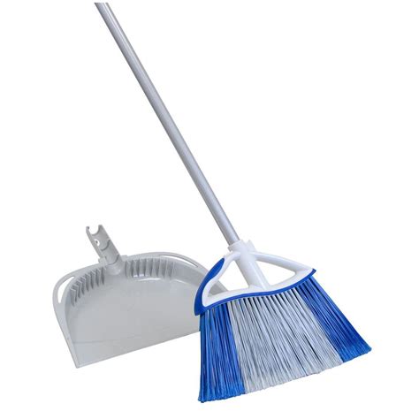 Quickie Dual Action Large Angle Broom With Dust Pan 72735