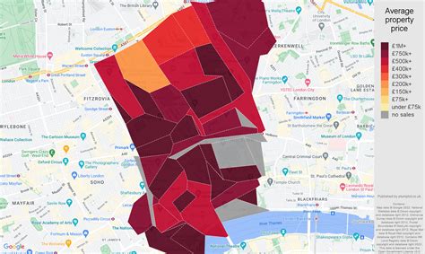 Western Central London House Prices In Maps And Graphs