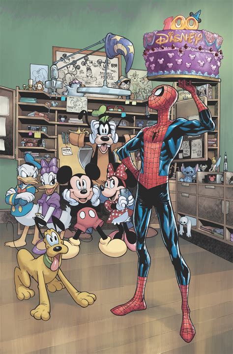 Mickey Mouse And His Friends And Spider Man By Alvaxerox On Deviantart