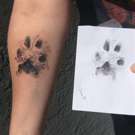 23 Surprisingly Sweet And Stunning Paw Print Tattoos