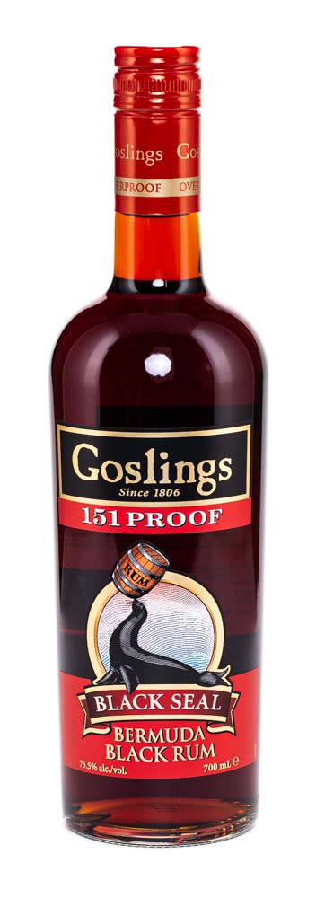 Goslings Black Seal 151 Proof Bermuda Black Rum Kaufen Gustero