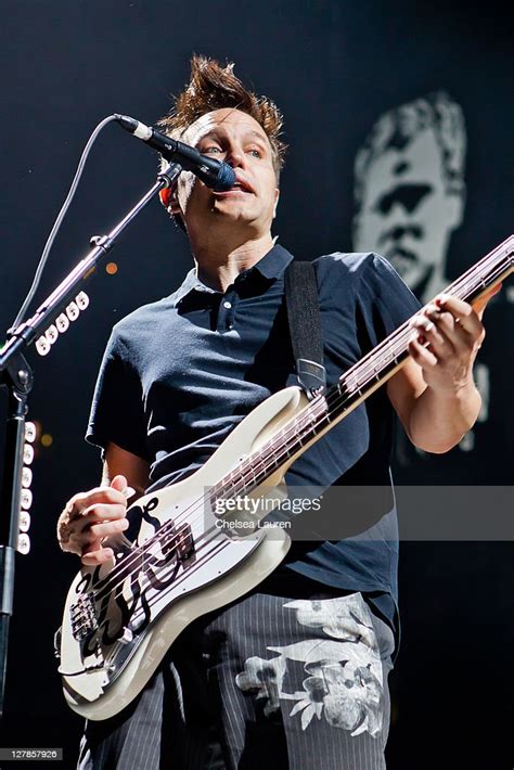 bassist vocalist mark hoppus of blink 182 performs at honda center news photo getty images