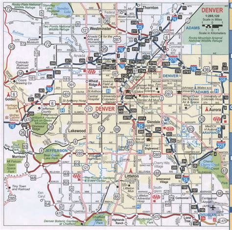Denver Co Road Map