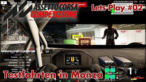 Assetto Corsa Competizione Karriere Testfahrten In Monza Gameplay