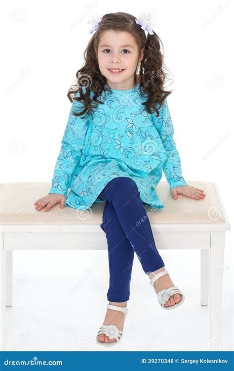 Young Little Girl Sitting Stock Photo Image Of Human 39270348