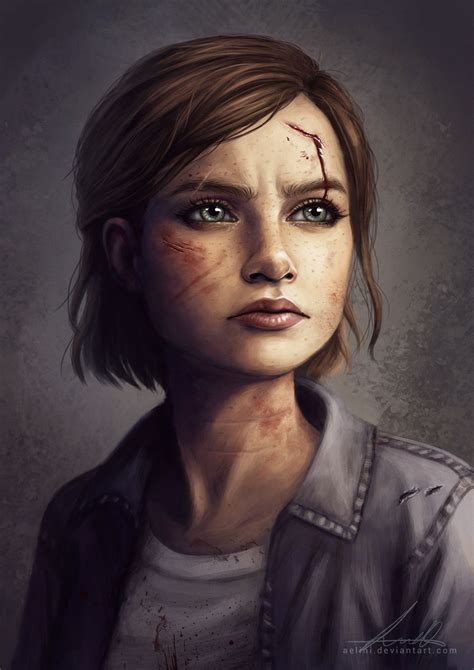 Ellie The Last Of Us Part Ii Painting Fanart Br