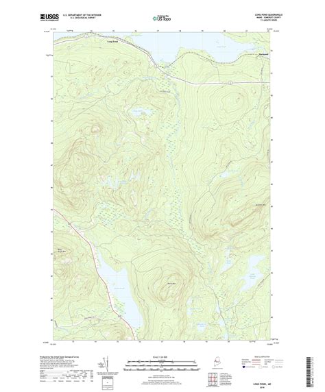 Mytopo Long Pond Maine Usgs Quad Topo Map