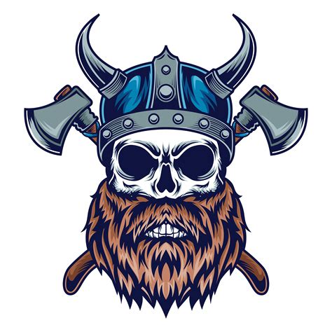 Viking Skull Illustration Download Free Vectors Clipart Graphics
