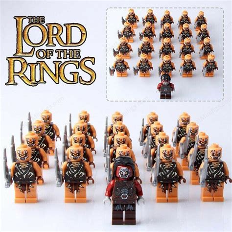 21pcsset Lurtz Uruk Hai And Gundabad Orcs The Lord Of The Rings Minifig