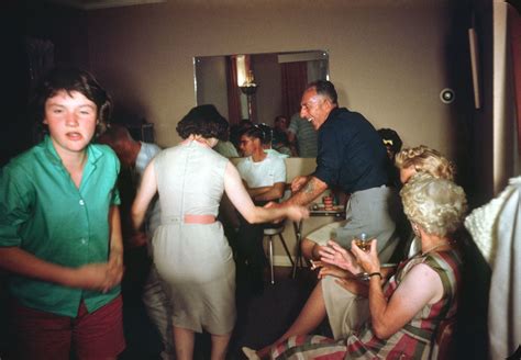 Vintage Party 1962 © Original 35mm Kodachrome Slide Trans