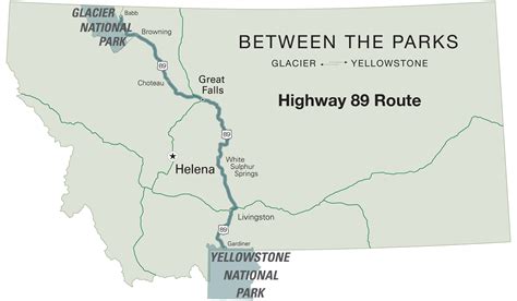 Highway 89 Route Yellowstone Trip Route Yellowstone National Park