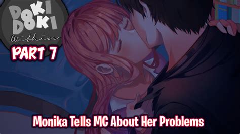 Monika Tells Mc About Her Problemspart 7ddlc Within Mod Youtube