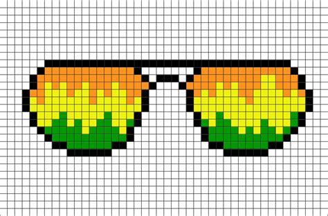 Sunglasses Pixel Art Pixel Art Pixel Art Design Graph Paper Drawings