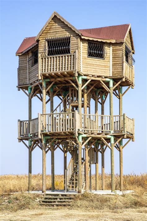 Bird Observation Tower At The Lake In Lake Eber Afyon Province Turkey