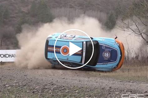 Intense Subaru Rally Car Crash Caught On Film In Glorious Slow Motion