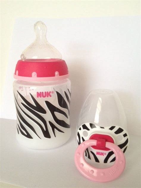 Reborn Magnetic Pacifier Nuk Zebra Kit Plus Zebra Pink Faux Prop 5 Oz