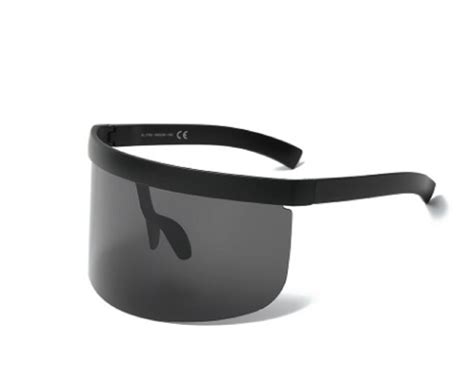 visor mask shield mirror oversized sunglasses beach sunscreen etsy