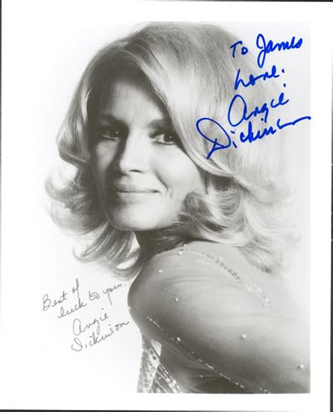 Angie Dickinson Autographed Inscribed Photograph Historyforsale Item 204817