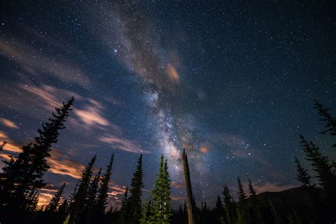 Wallpaper Night Galaxy Sky Stars Milky Way Atmosphere Astronomy