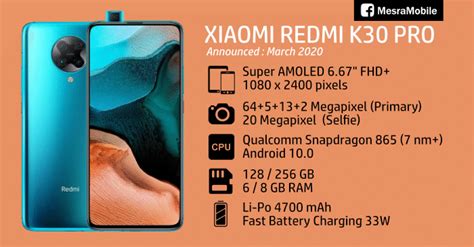 Chinese brand xiaomi mobile is one of the latest groups to release the phone's specs are impressive, incorporating the android os, and improving it on their devices using the miui. Xiaomi Redmi K30 Pro Price In Malaysia RM1699 - MesraMobile